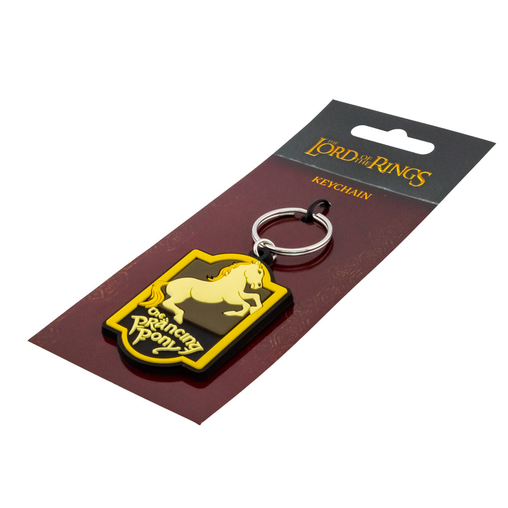 Official The Lord Of The Rings PVC Keyring Prancing Pony