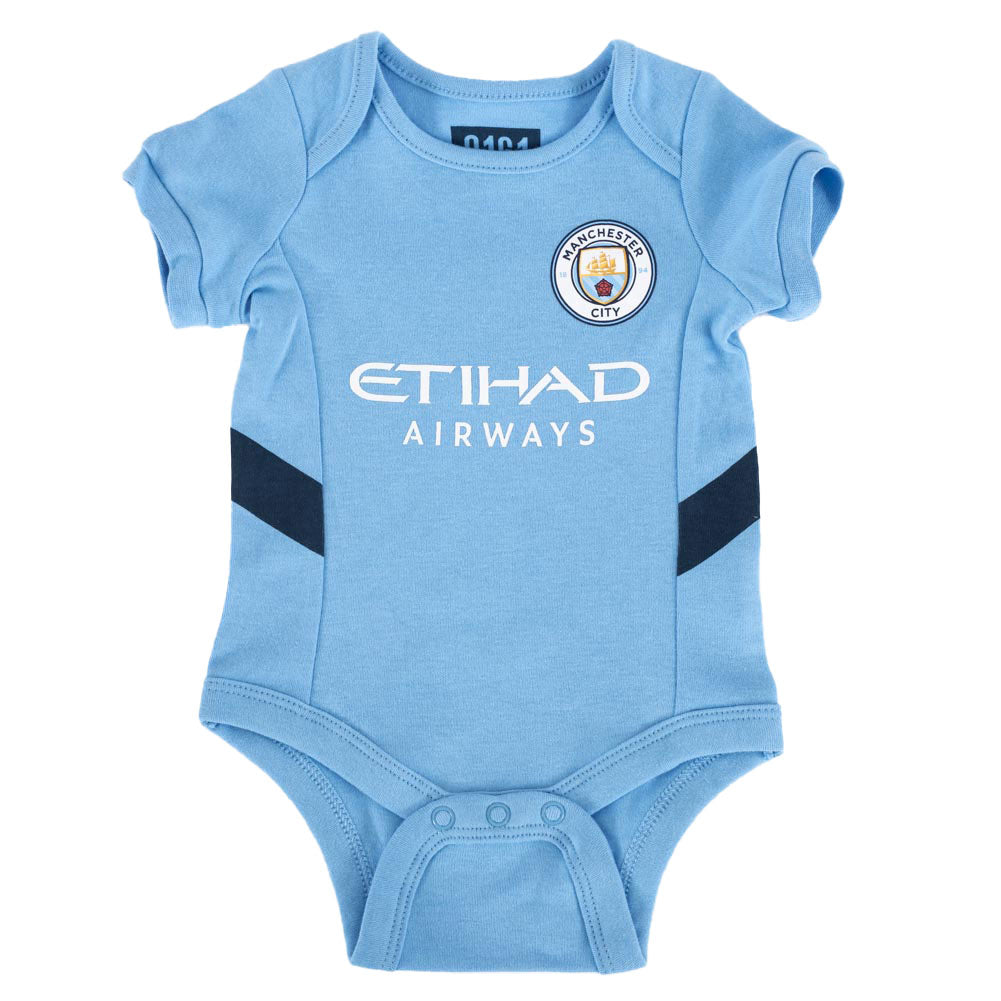 Official Manchester City FC 24/25 Season 2 Pack Bodysuit 0-3 Mths