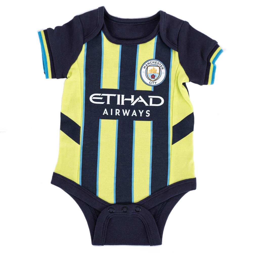 Official Manchester City FC 24/25 Season 2 Pack Bodysuit 0-3 Mths