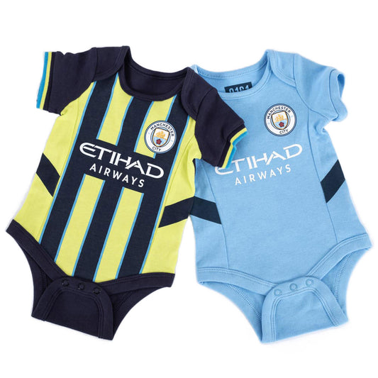 Official Manchester City FC 24/25 Season 2 Pack Bodysuit 0-3 Mths