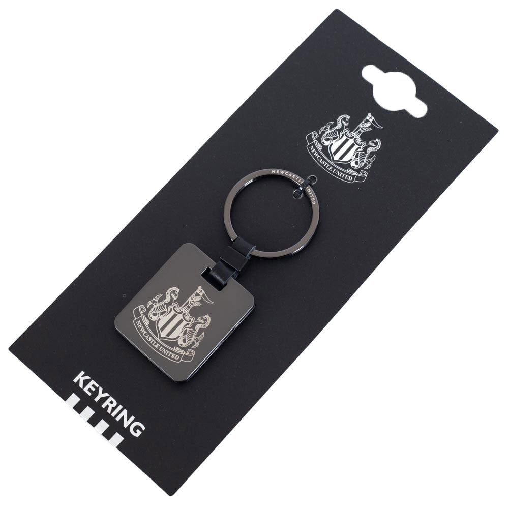 Official Newcastle United FC Galvanised Keyring