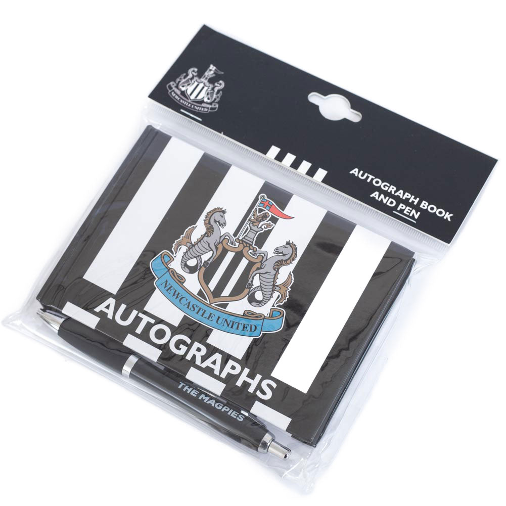 Official Newcastle United FC Autograph Book & Pen