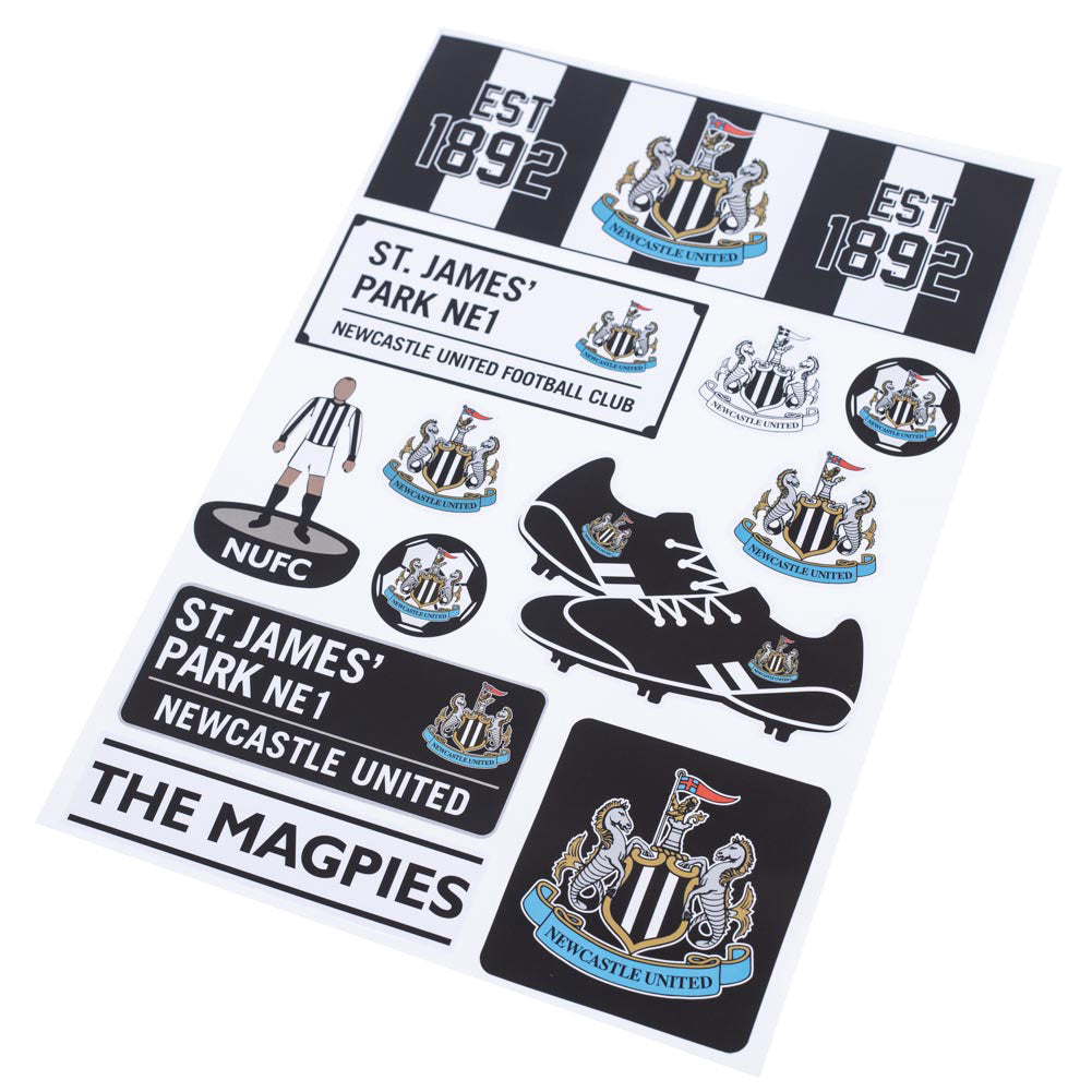 Official Newcastle United FC A4 Sticker Set