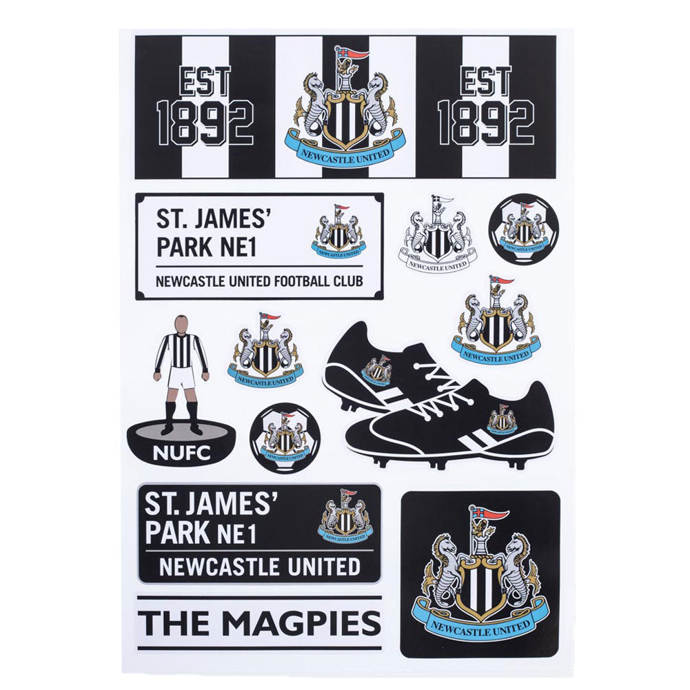 Official Newcastle United FC A4 Sticker Set