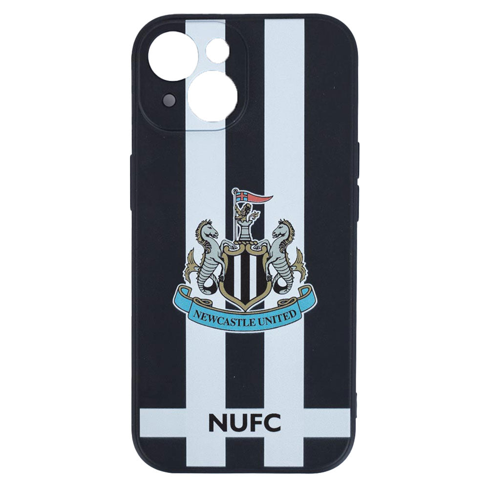 Official Newcastle United FC iPhone 14 Striped Silicone Case