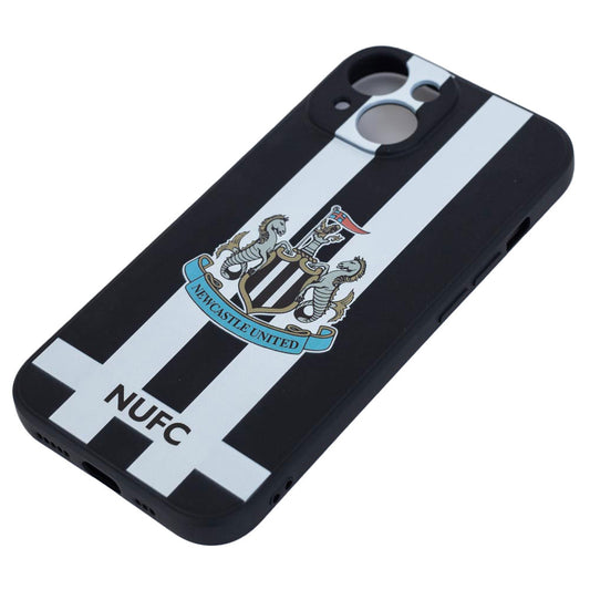 Official Newcastle United FC iPhone 14 Striped Silicone Case