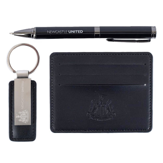 Official Newcastle United FC Leather Wallet, Fob & Pen Set