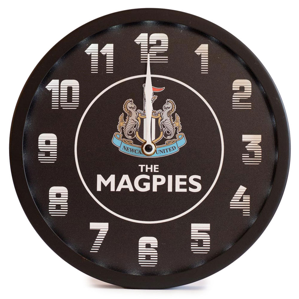 Official Newcastle United FC LED Magpies Wall Clock