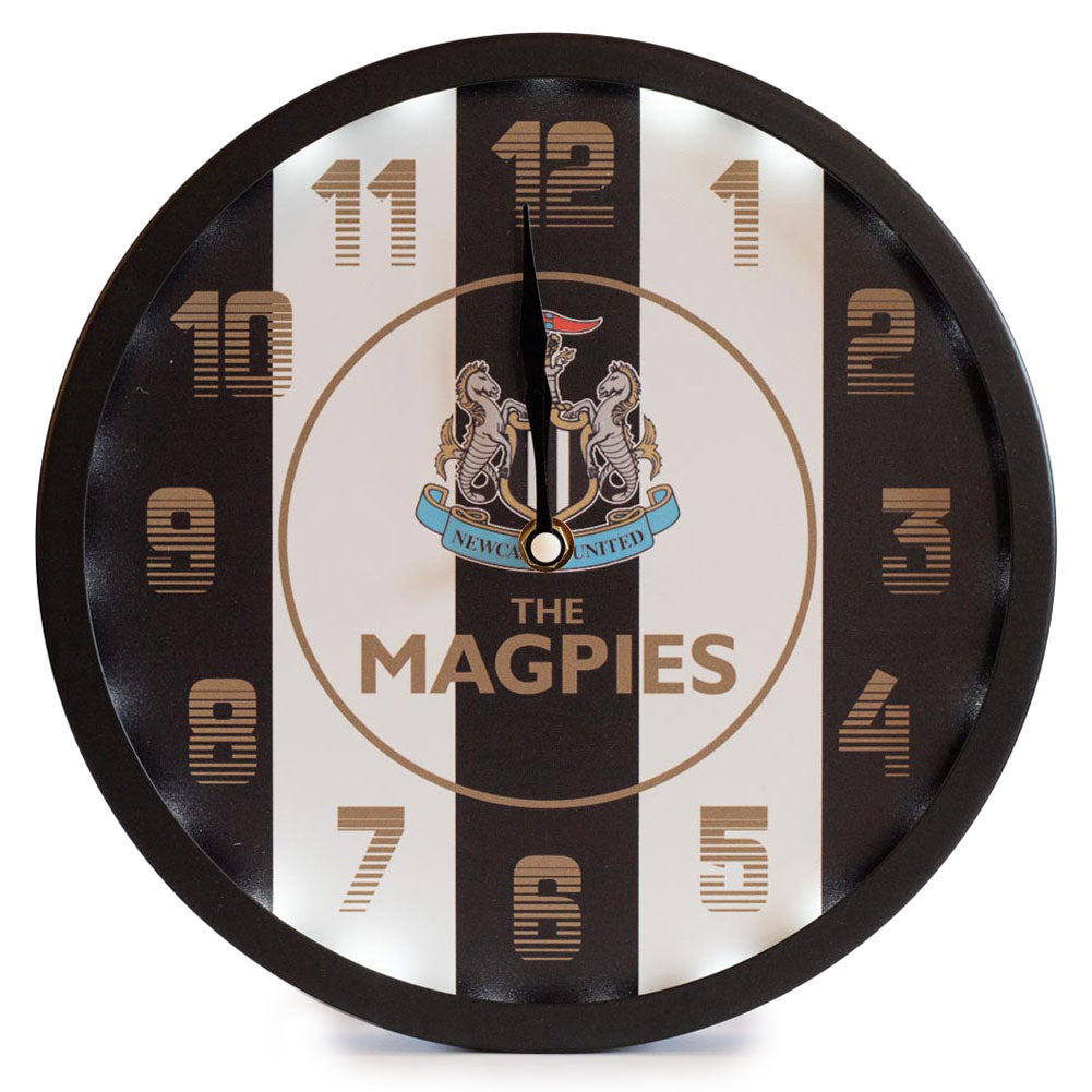 Official Newcastle United FC LED Stripe Wall Clock