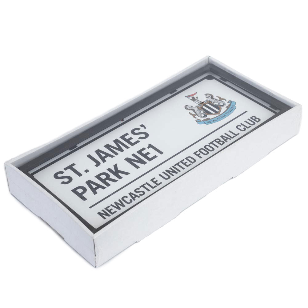 Official Newcastle United FC Metal LED Street Sign