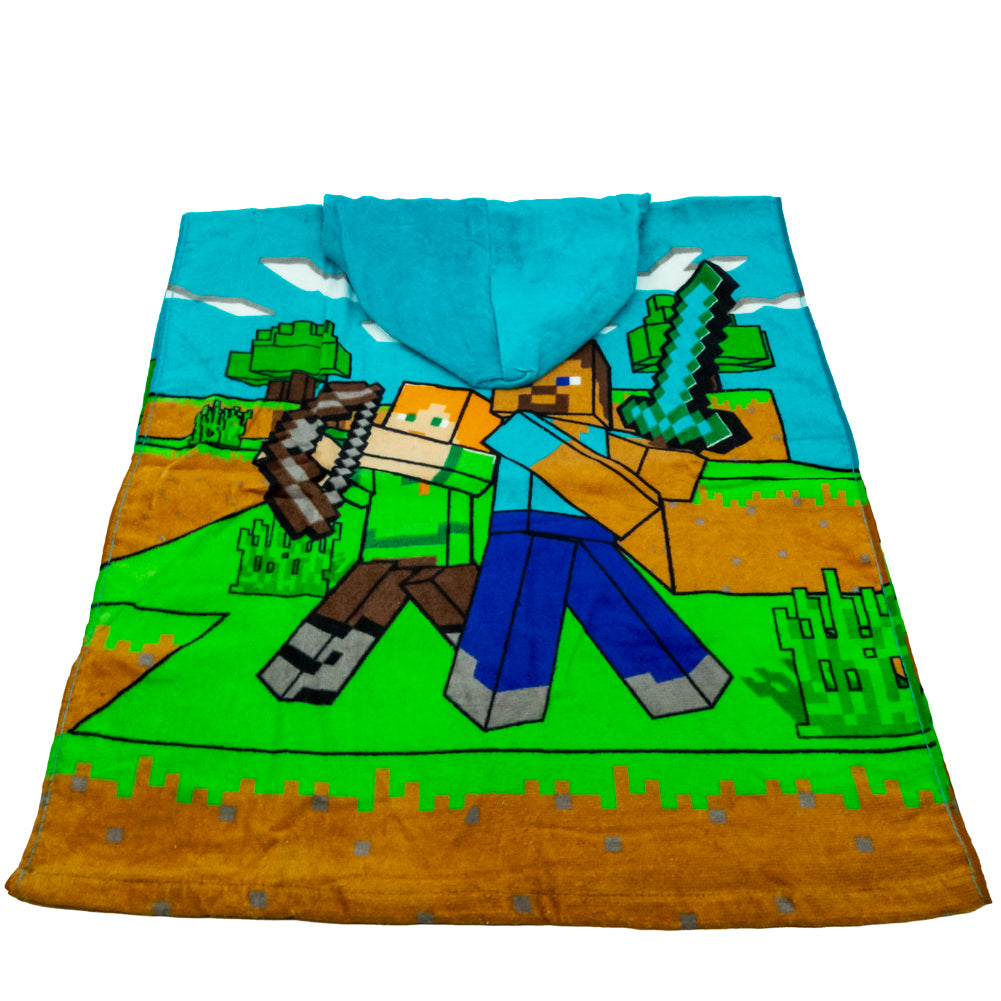 Official Minecraft Kids Hooded Poncho