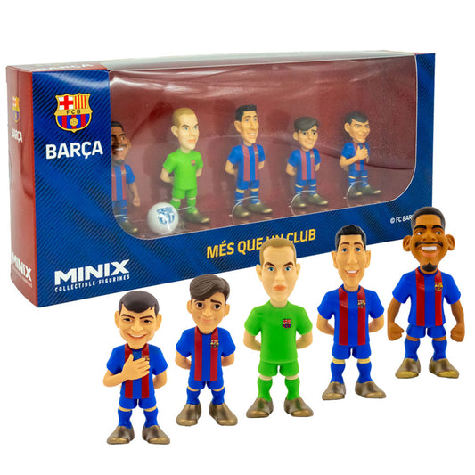 Official FC Barcelona MINIX Figures 7cm 5pk