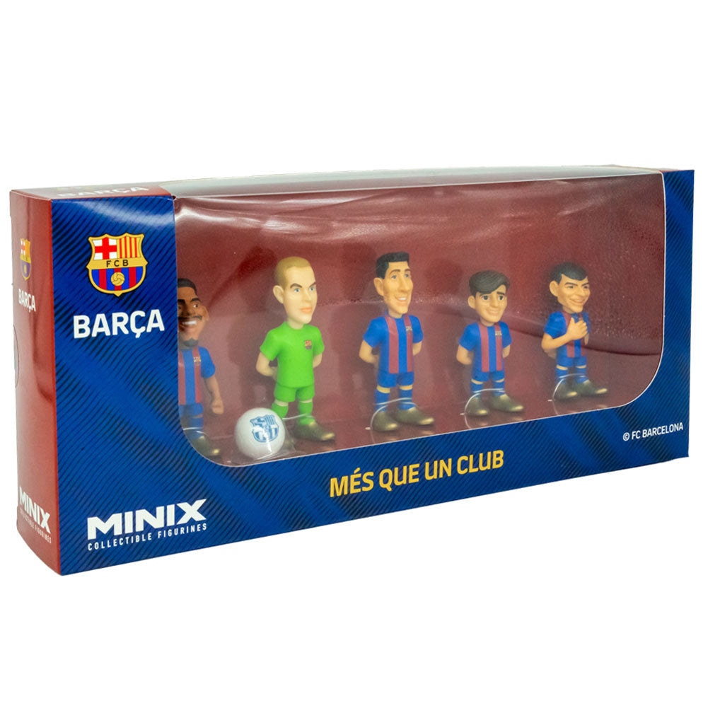 Official FC Barcelona MINIX Figures 7cm 5pk