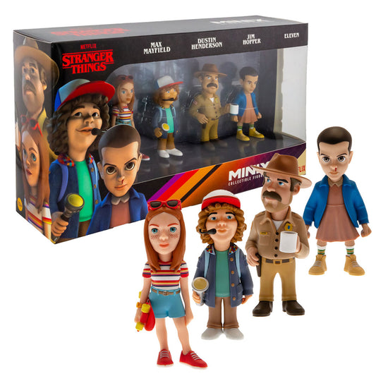 Official Stranger Things MINIX Figures 7cm 4pk