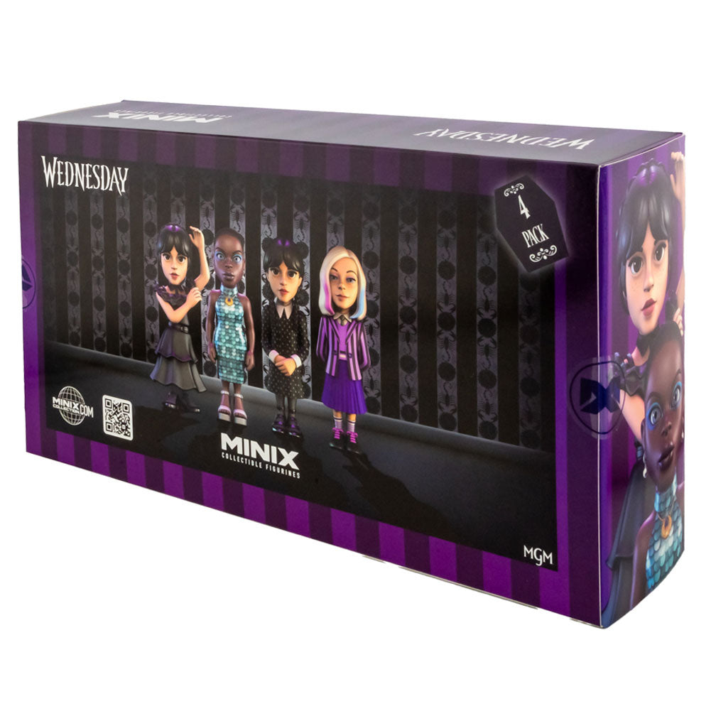 Official Wednesday MINIX Figures 7cm 4pk