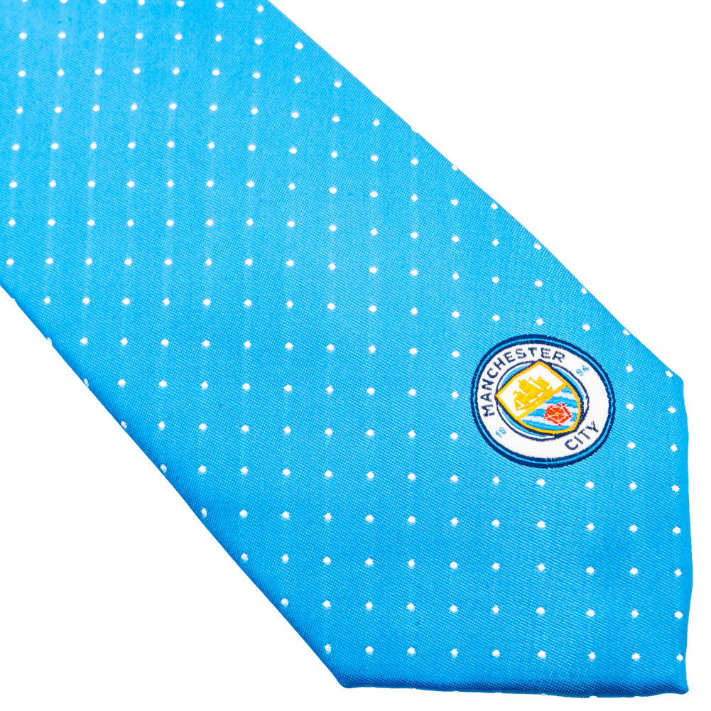 Official Manchester City FC Sky Blue Tie