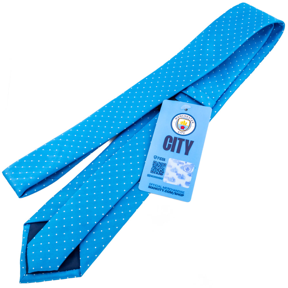 Official Manchester City FC Sky Blue Tie