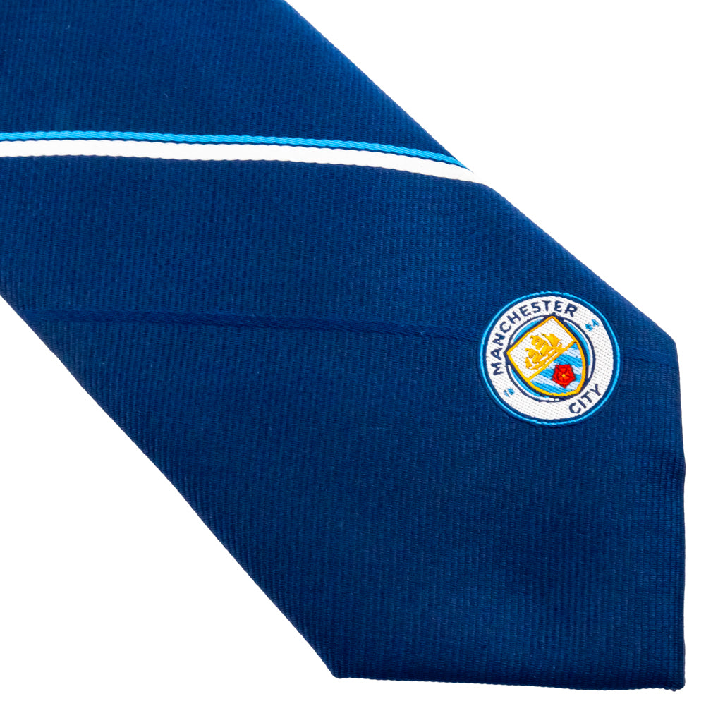 Official Manchester City FC Stripe Tie