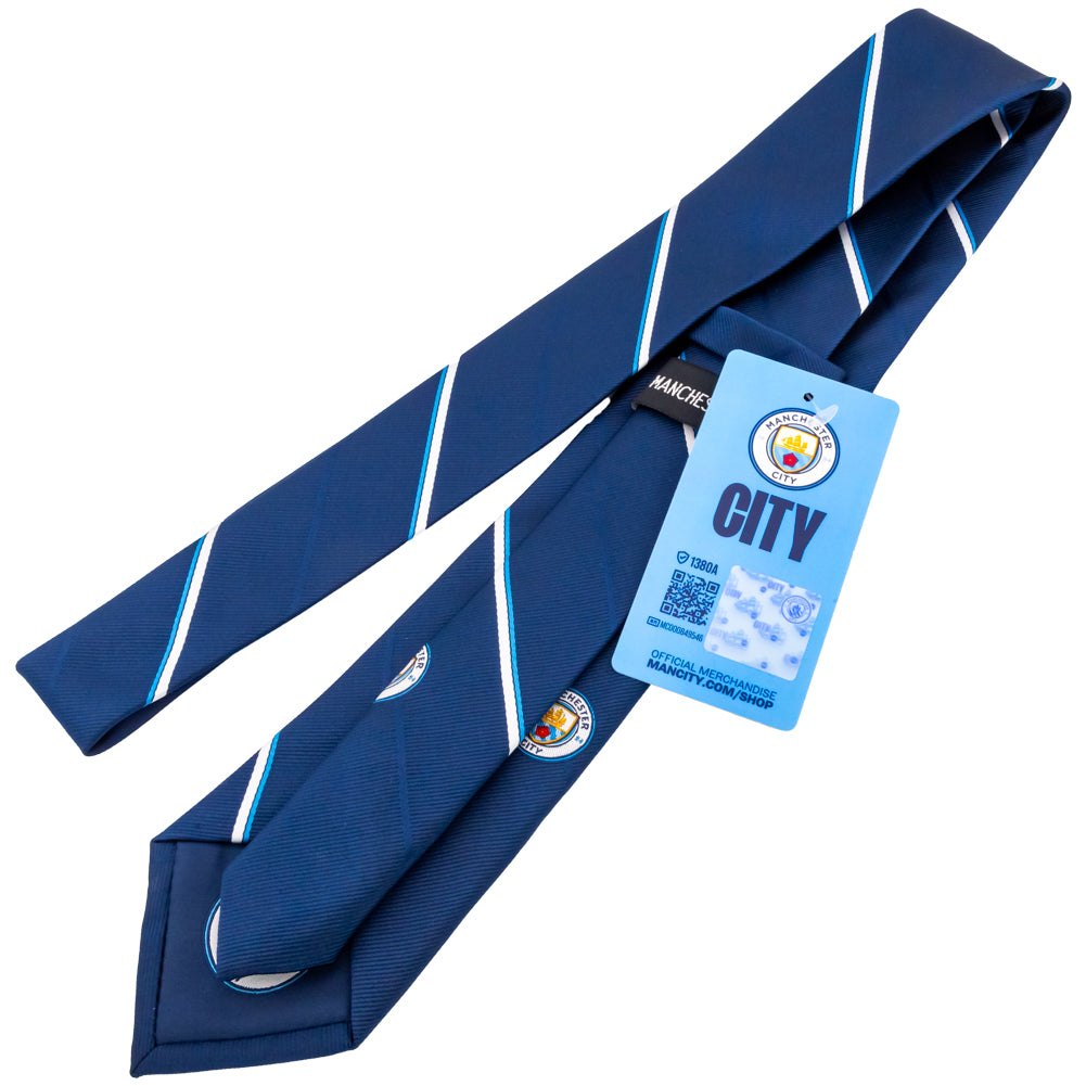 Official Manchester City FC Stripe Tie