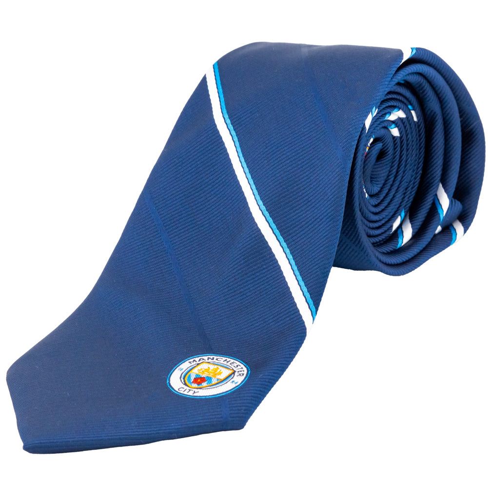 Official Manchester City FC Stripe Tie