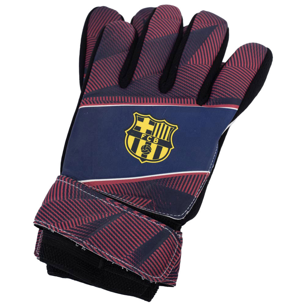 Official FC Barcelona Fuse Goalkeeper Gloves Kids