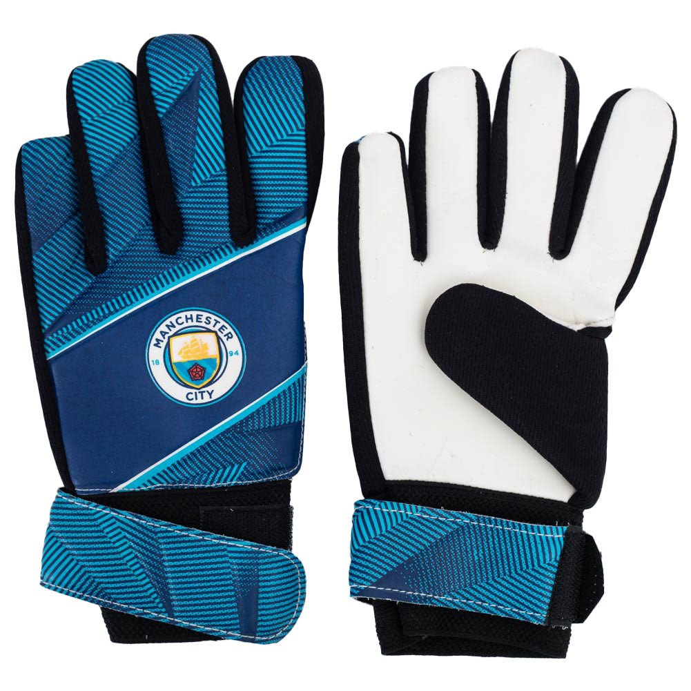 Official Manchester City FC Fuse Goalkeeper Gloves Kids