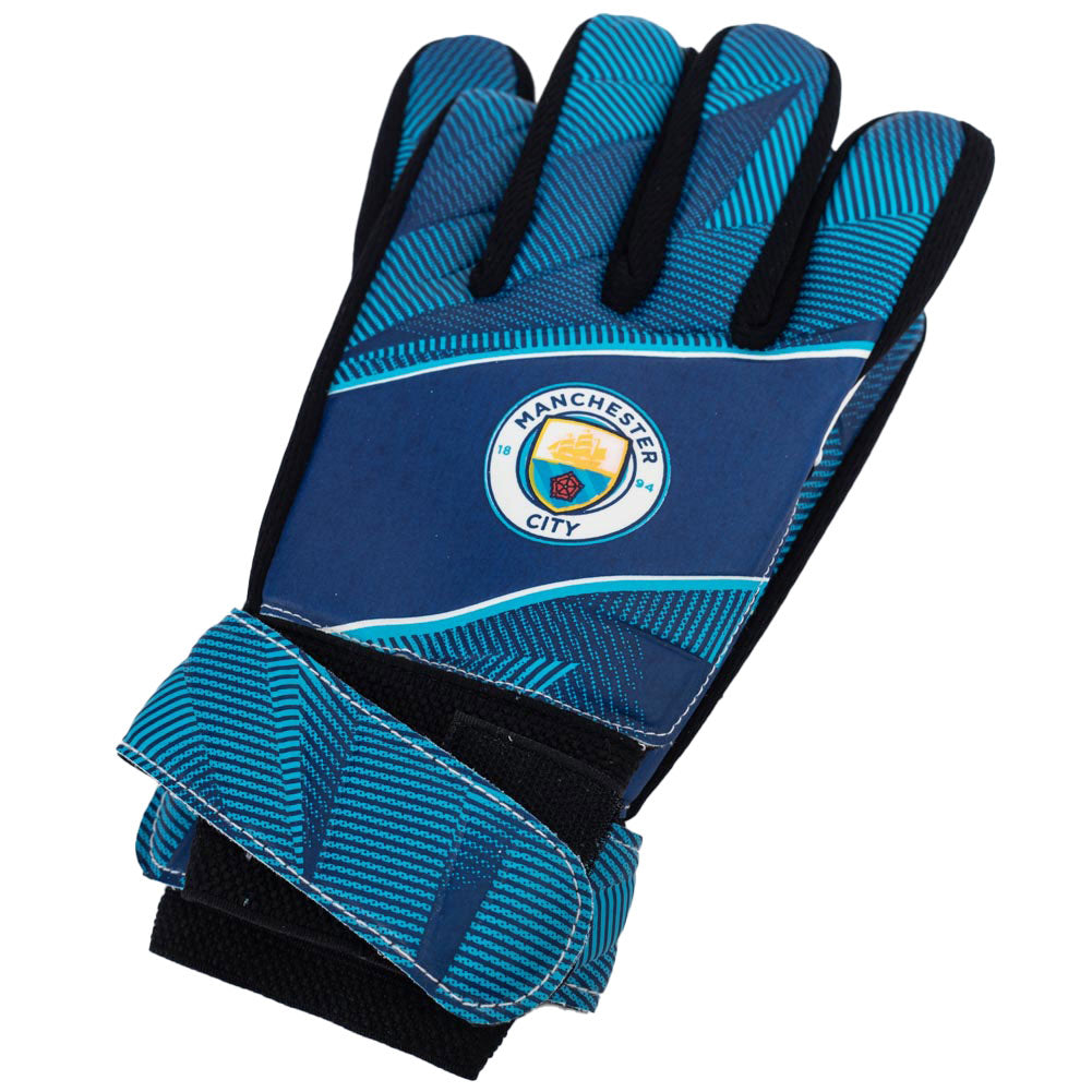 Official Manchester City FC Fuse Goalkeeper Gloves Kids