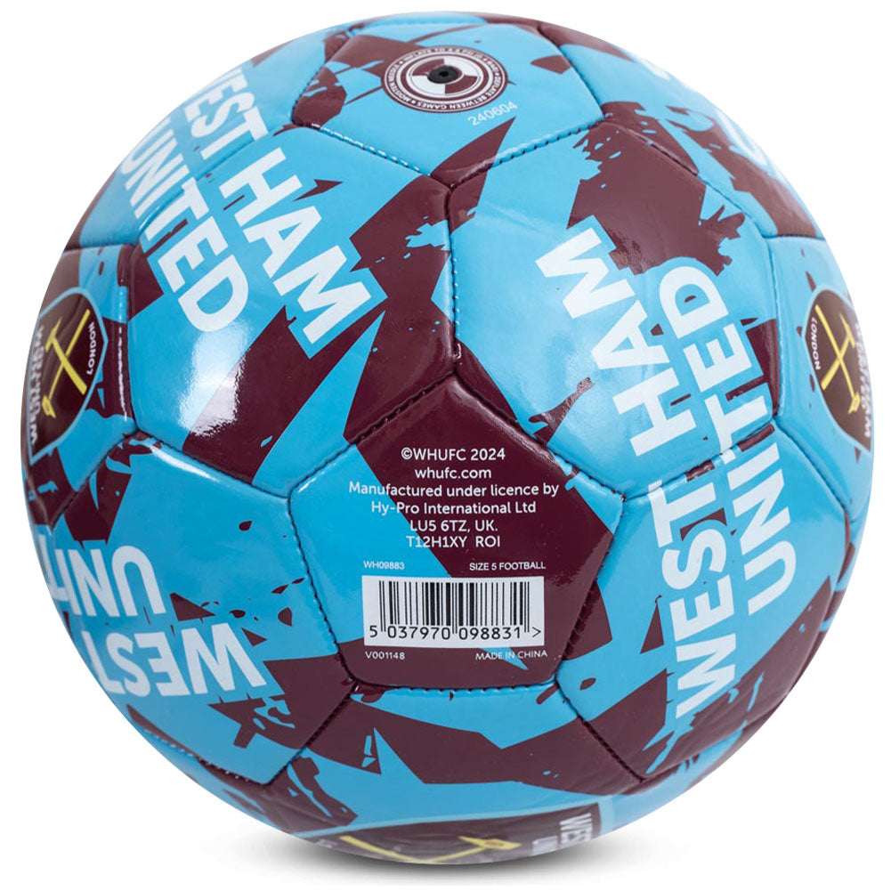 Official West Ham United FC Graffiti Football