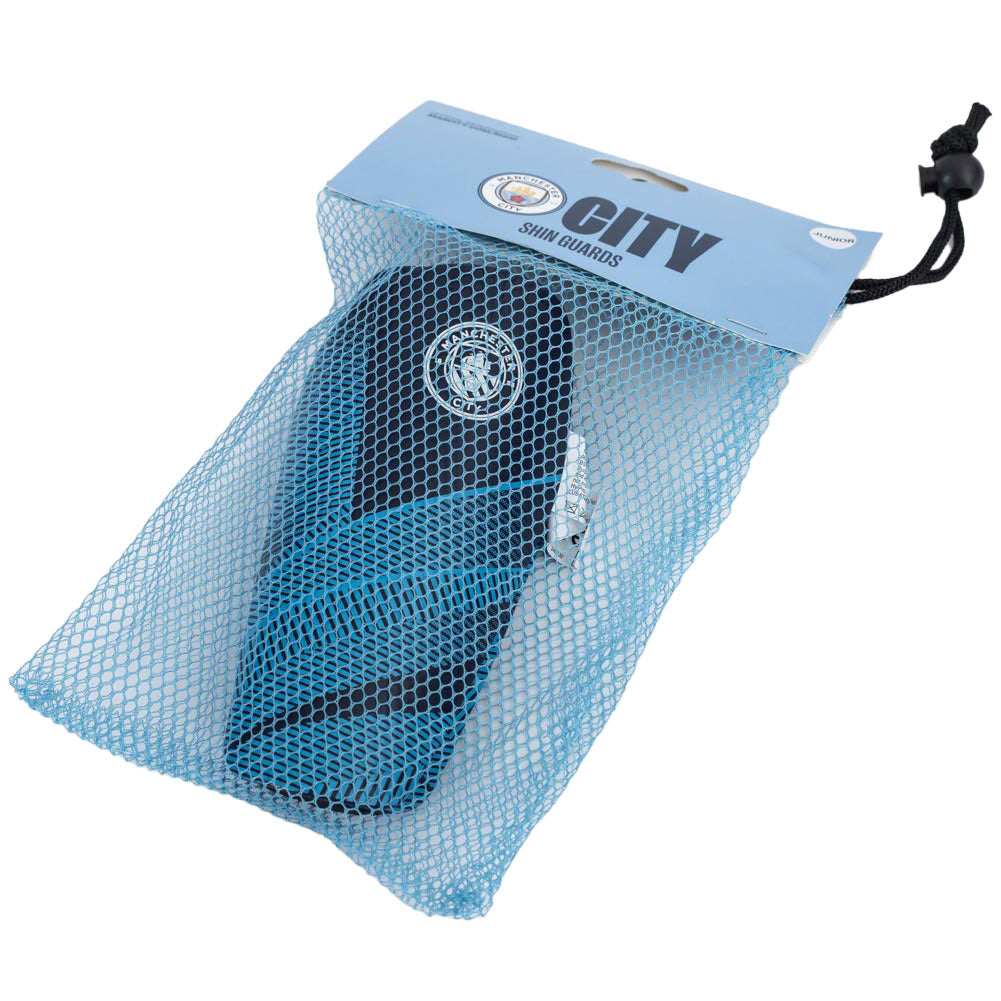 Official Manchester City FC Fuse Shin Pads Kids