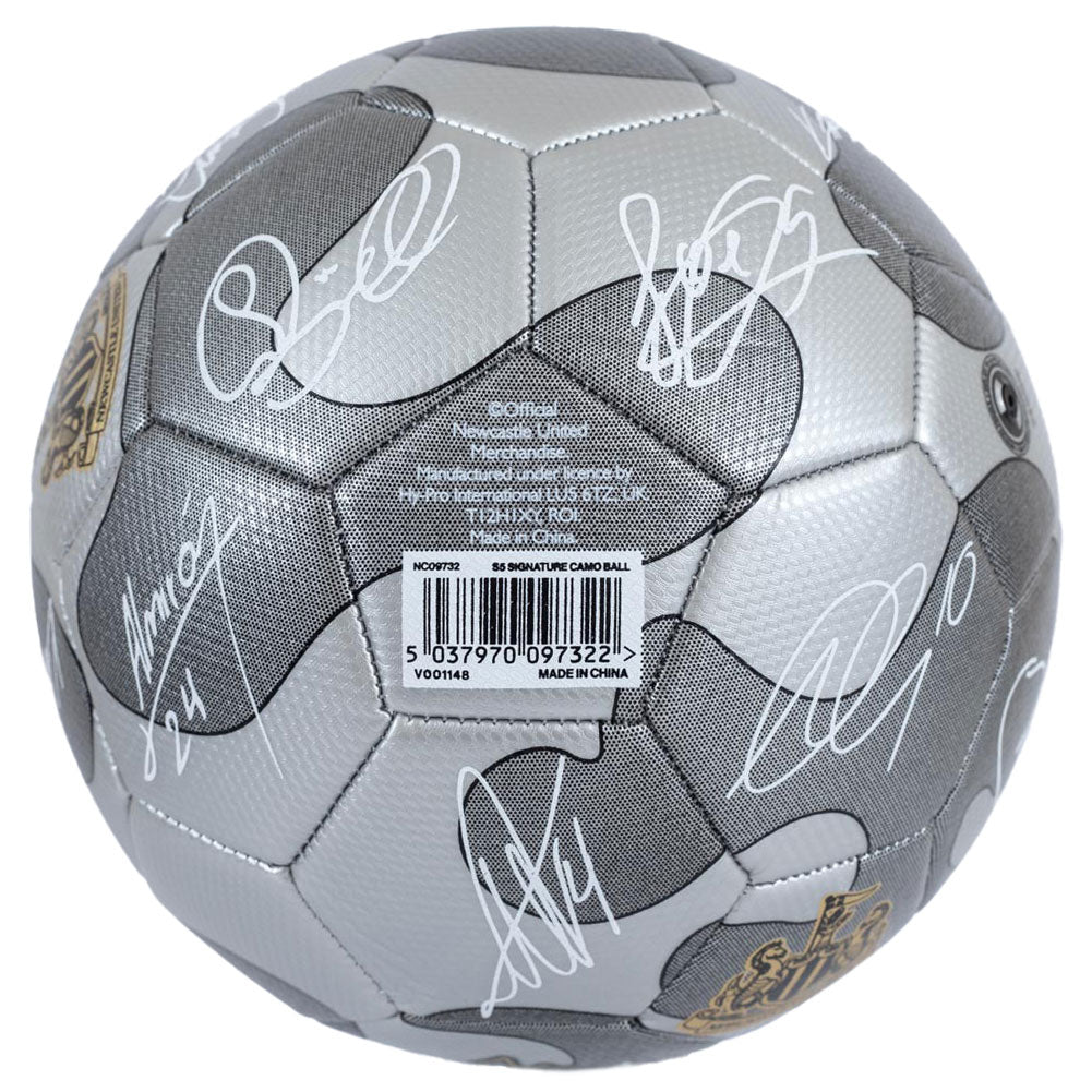 Official Newcastle United FC Camo Sig Football