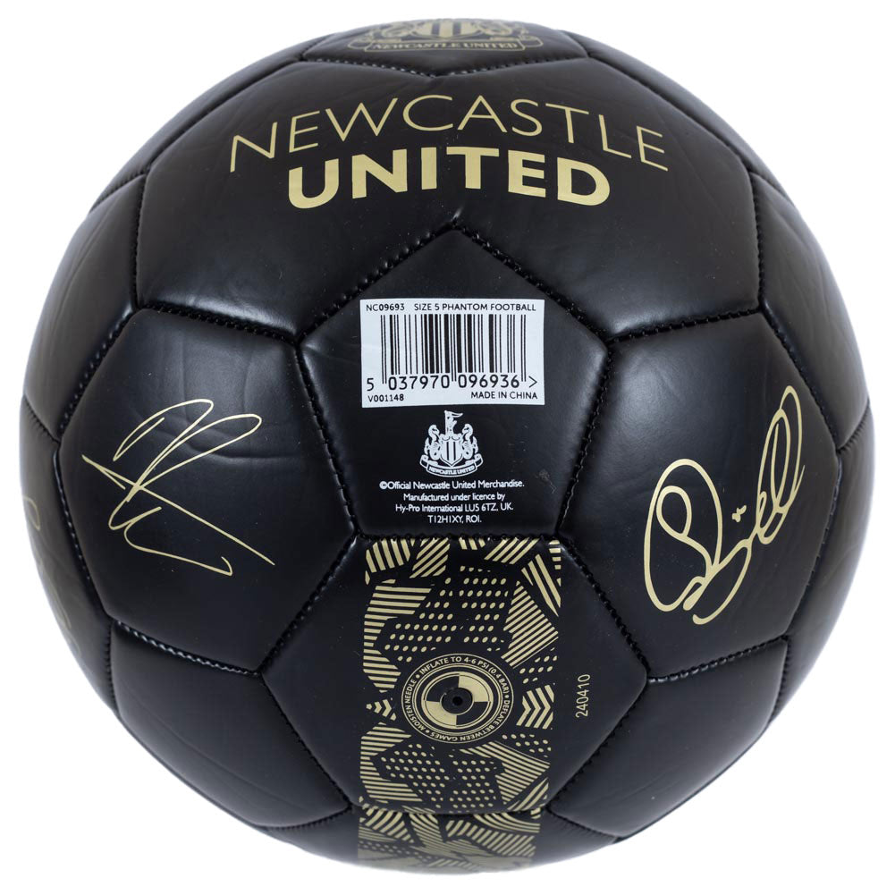 Official Newcastle United FC Sig Gold Phantom Football