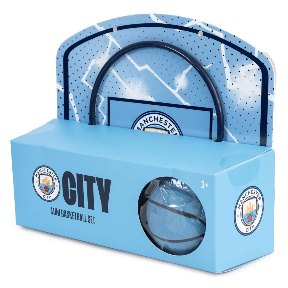 Official Manchester City FC Mini Basketball Set