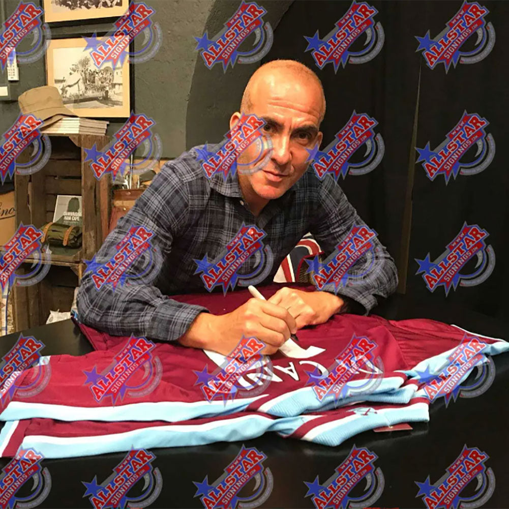 Official West Ham United FC Di Canio Signed Shirt (Framed)