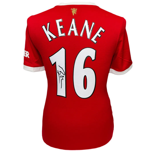 Official Manchester United FC Keane Signed Shirt