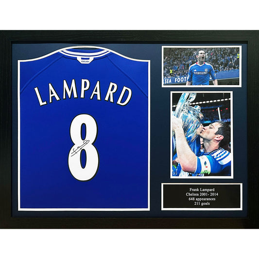 Official Chelsea FC Lampard Signed Shirt (Framed)