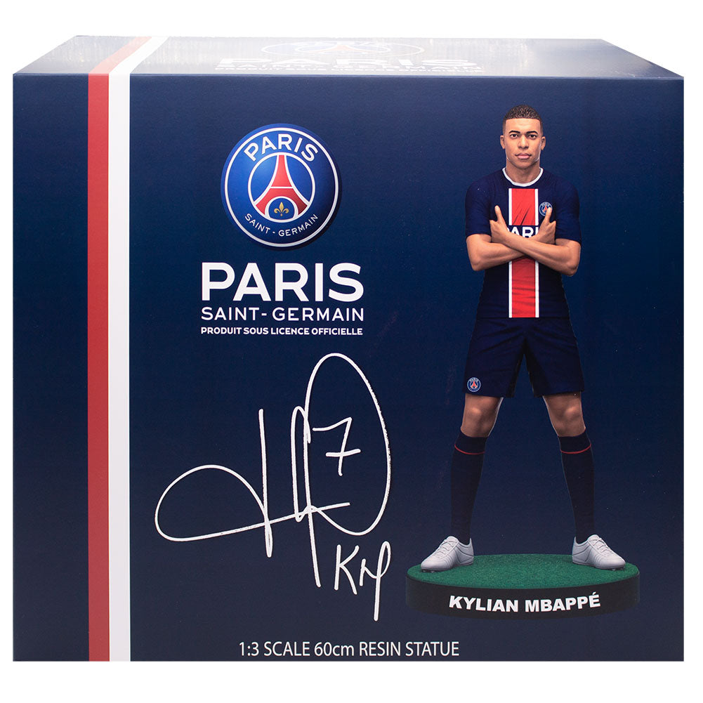 Official Paris Saint Germain FC Football's Finest Kylian Mbappe Premium Statue