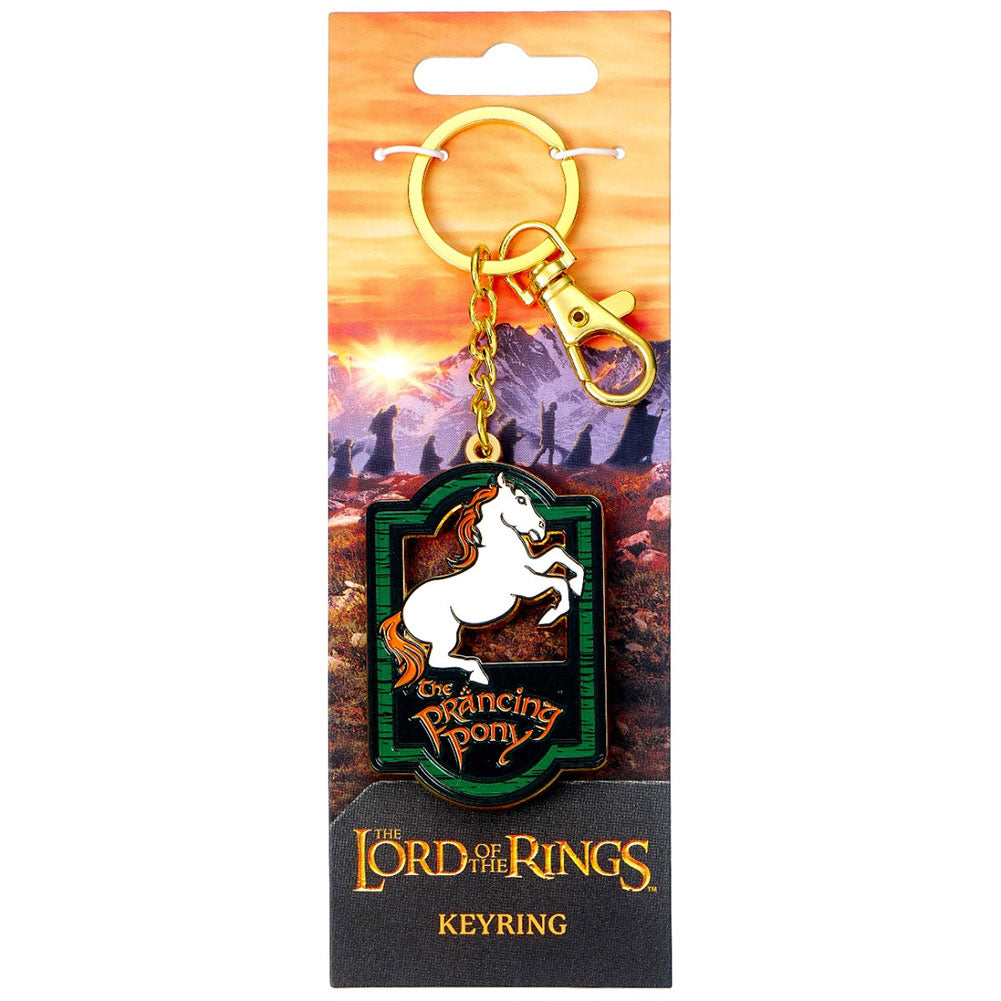 Official The Lord Of The Rings Charm Keyring Prancing Pony