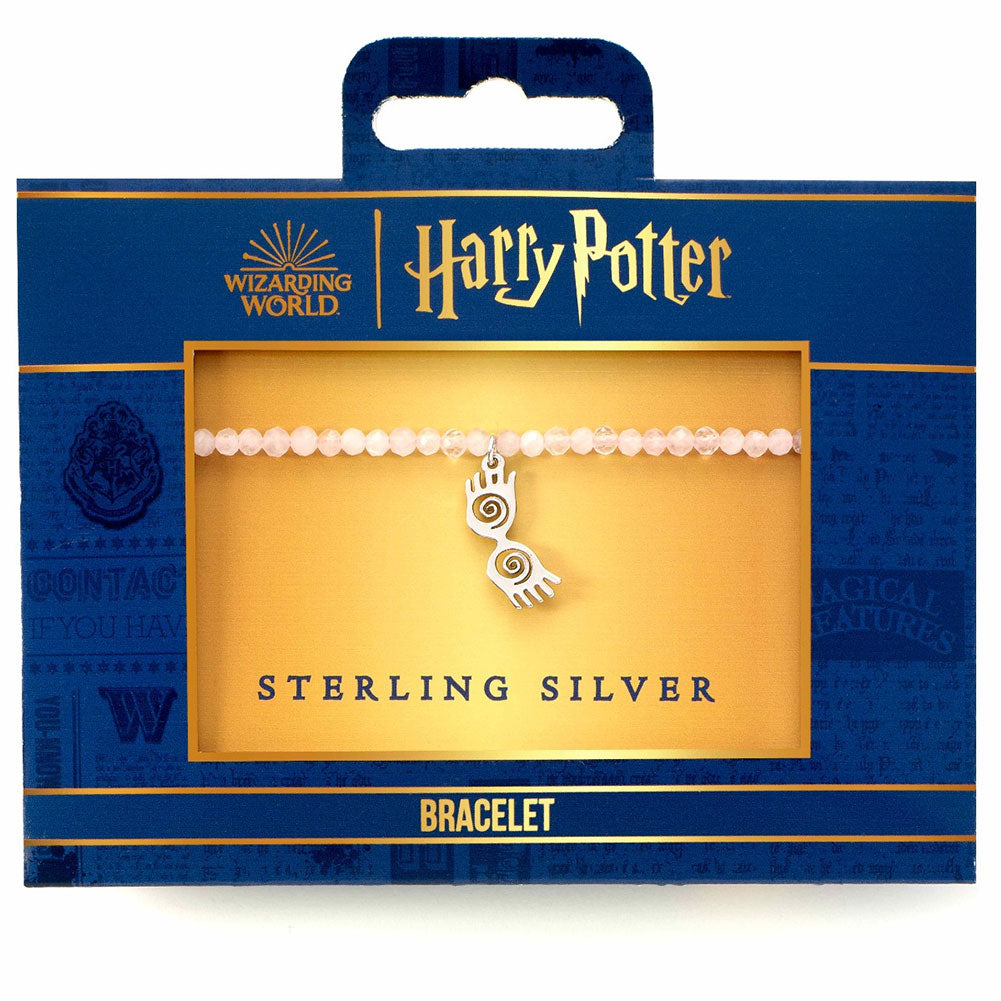 Official Harry Potter Stone Bracelet With Sterling Silver Charm Luna Glasses