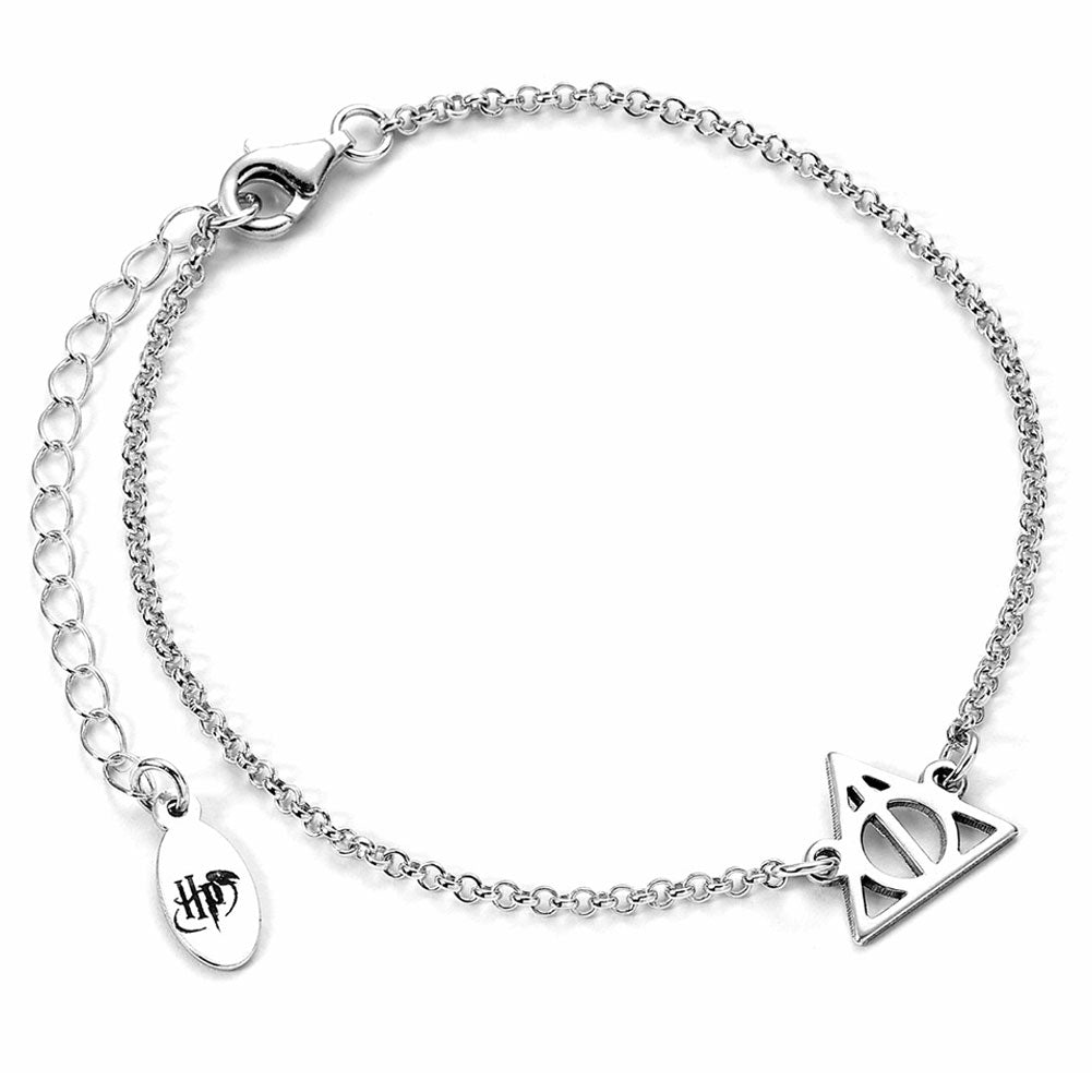 Official Harry Potter Sterling Silver Charm Bracelet Deathly Hallows