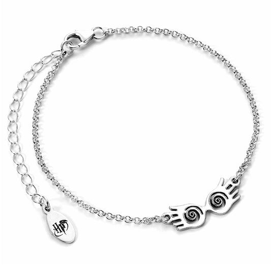 Official Harry Potter Sterling Silver Charm Bracelet Luna Glasses