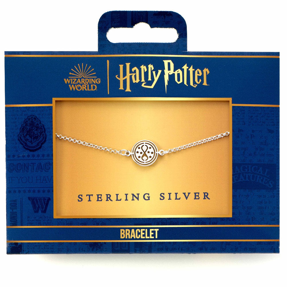 Official Harry Potter Sterling Silver Charm Bracelet Time Turner