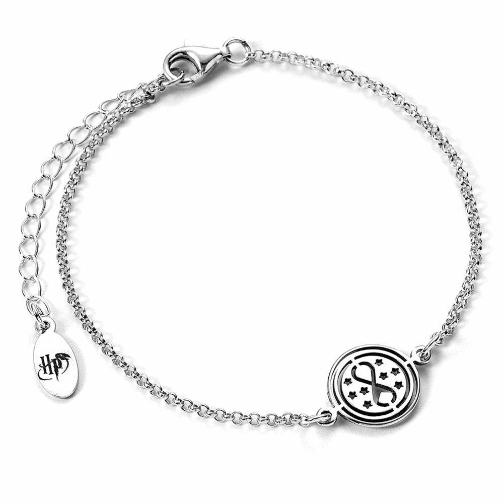 Official Harry Potter Sterling Silver Charm Bracelet Time Turner