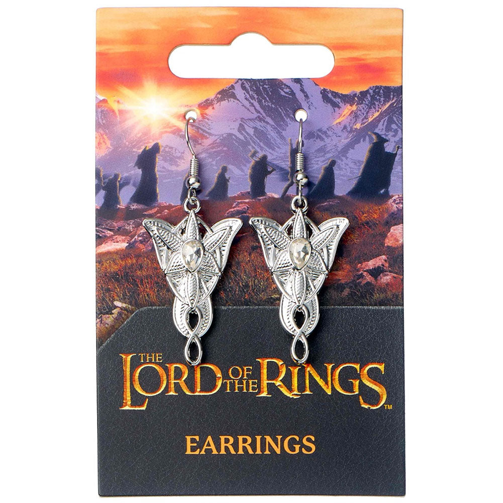 Official The Lord Of The Rings Silver Plated Earrings Evenstar