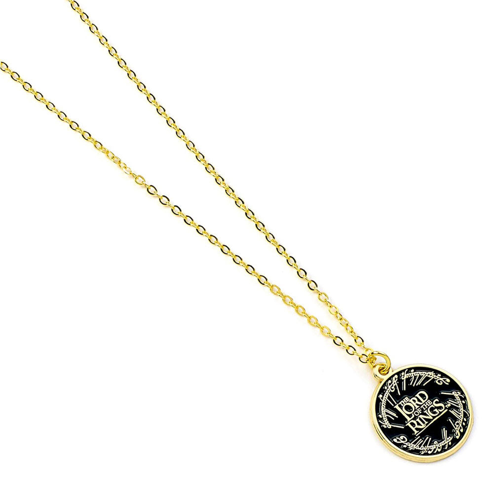 Official The Lord Of The Rings Gold Plated Necklace Logo