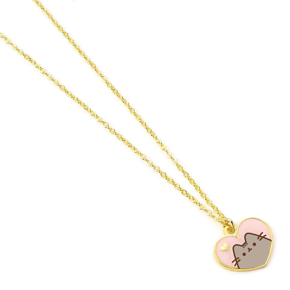 Official Pusheen Gold Plated Heart Necklace