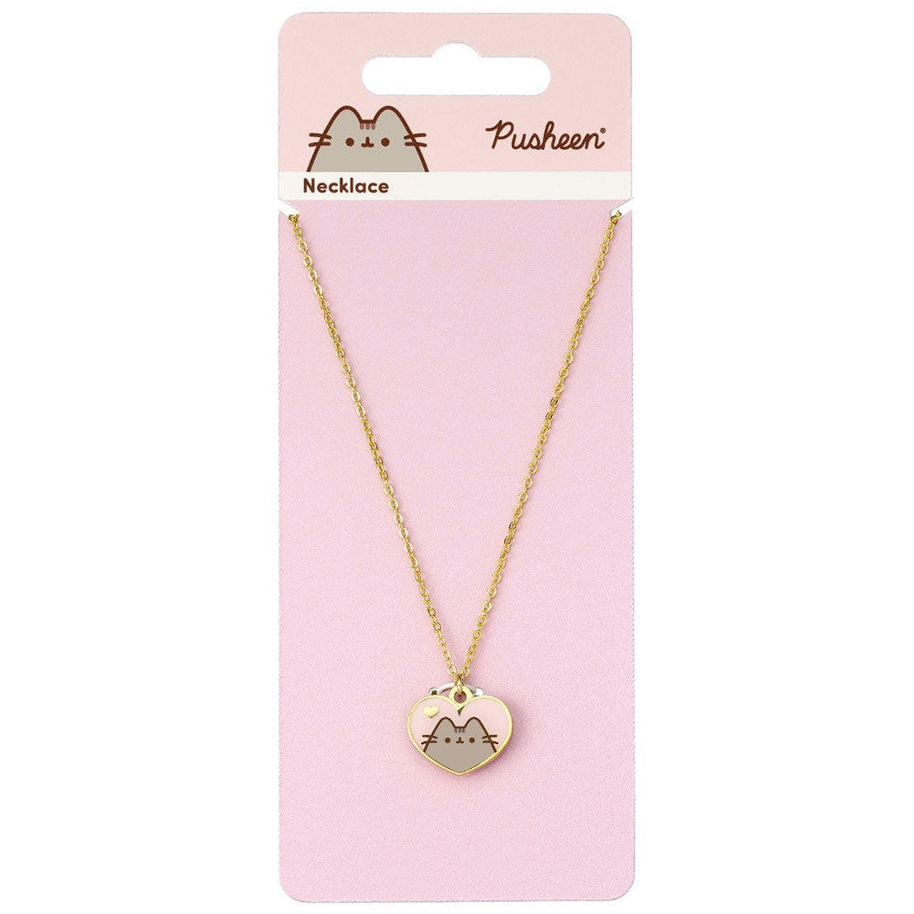 Official Pusheen Gold Plated Heart Necklace