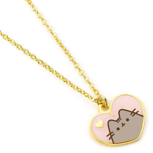 Official Pusheen Gold Plated Heart Necklace