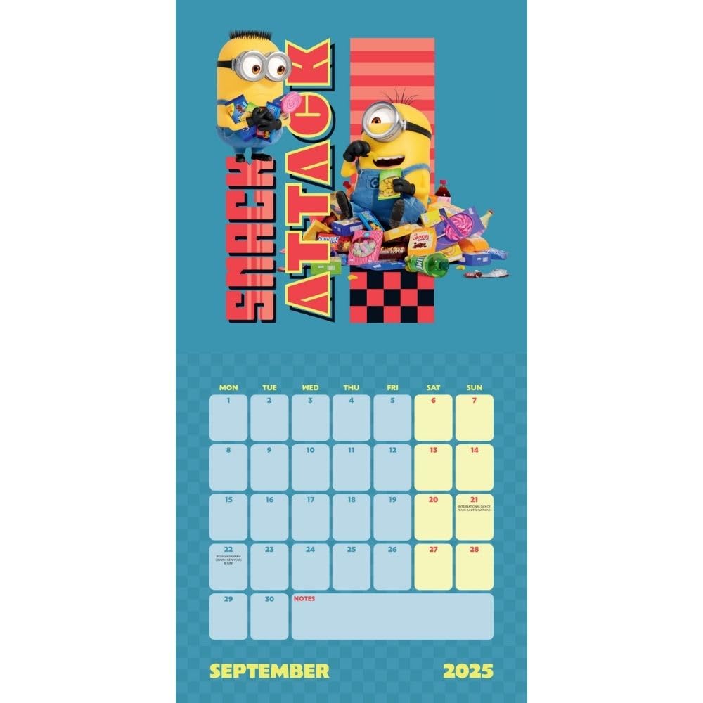 Official Despicable Me 4 The Movie Square Calendar 2025