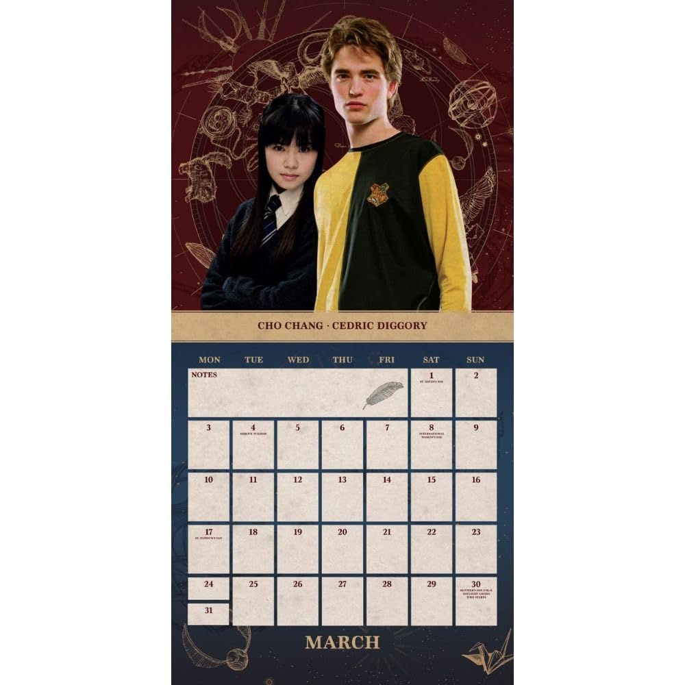 Official Harry Potter Square Calendar 2025