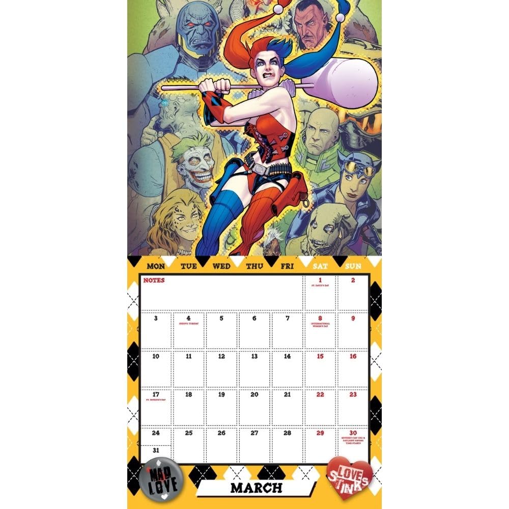 Official Harley Quinn Square Calendar 2025